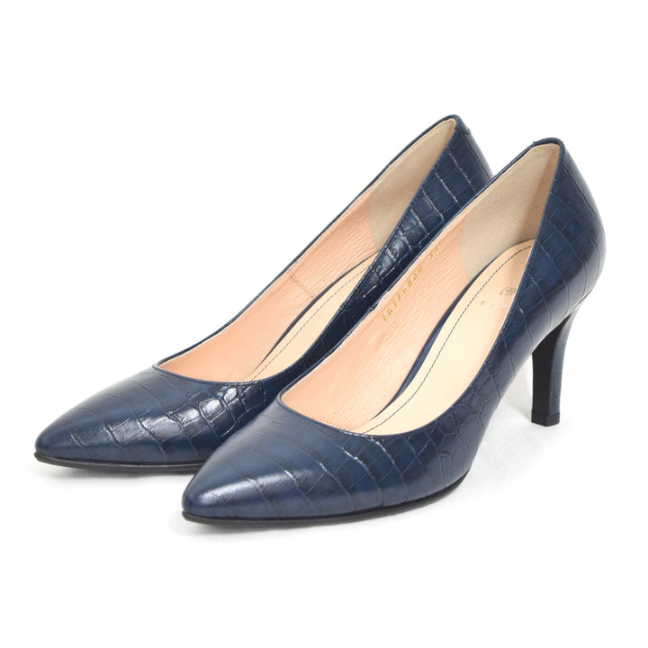 EIZO 防水レザーポインテッドプレーンパンプス 【EN17000H